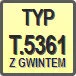 Piktogram - Typ: T.5361/G